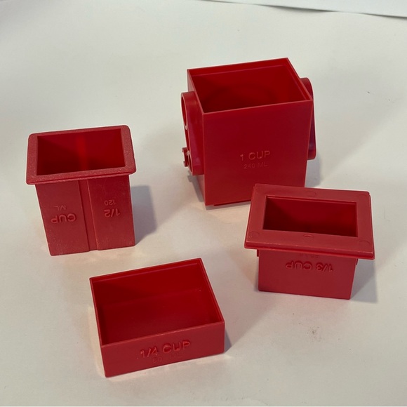 5/$25 Measuring Cups Robot Unique Kikkerland Kitchen Decor Robo Cup Stacking Set - Picture 6 of 8